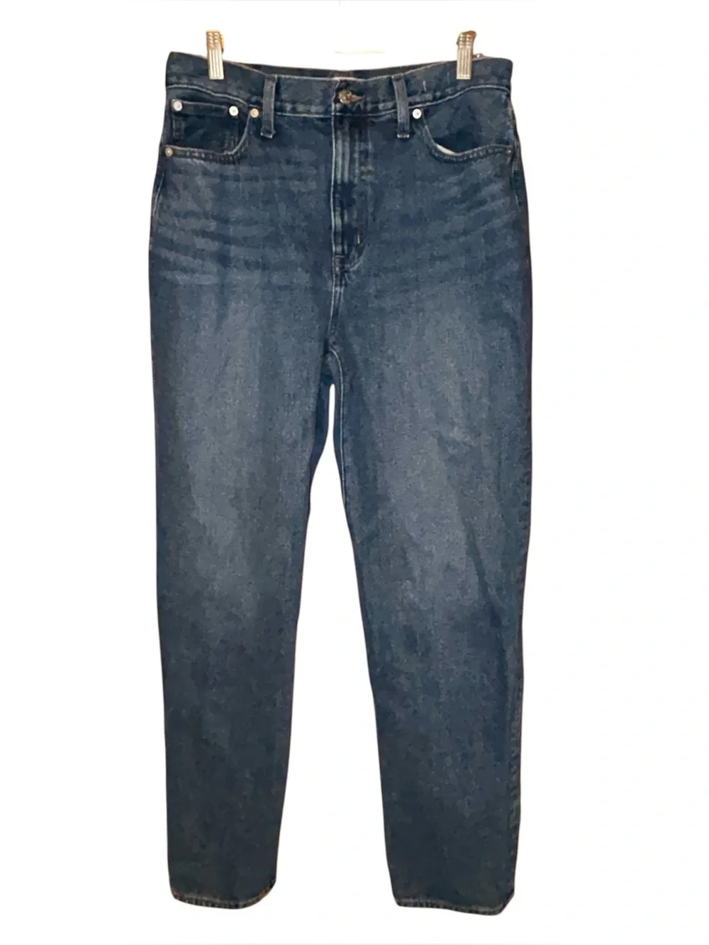 Madewell Baggy Straight Jeans Womens 29 Medium Wash High Rise 100% Cotton